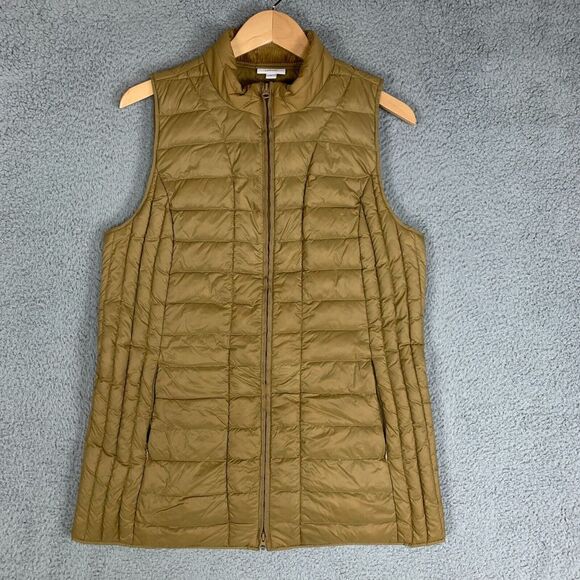 J. Jill Jackets & Blazers - J.Jill Down Vest Womens Medium‎ M Antique Bronze Water-Repellent Washable Puffer